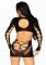 (SALE) Leg Avenue Long sleeve cut out mini dress Black O/S