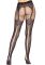 Колготки Leg Avenue Fishnet tights with back seam One size Black, задний шов, кружево, сетка