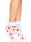 Носки женские с клубничным принтом Leg Avenue Strawberry ruffle top anklets One size, кружевные манж