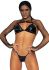 Комплект белья Leg Avenue Bikini top, g-string & shrug One size Black, фетиш-болеро, лиф, стринги
