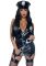 Виниловый костюм полицейской Leg Avenue Vinyl Naughty Cop Black M, платье, фуражка, наручники