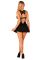 Сорочка бэби-долл с кружевом на груди Obsessive Donna Dream babydoll M/L Black, стринги