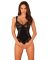 (SALE) Кружевное боди Obsessive Donna Dream crotchless teddy M/L Black, открытый доступ