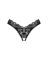 (SALE) Кружевные стринги Obsessive Donna Dream crotchless thong XS/S Black, открытый доступ