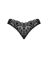 Кружевные стринги Obsessive Donna Dream crotchless thong XL/2XL Black, открытый доступ