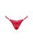 Кружевные стринги Obsessive Lacelove thong XS/S Red, низкая посадка
