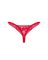 Кружевные стринги Obsessive Lacelove thong M/L Red, низкая посадка