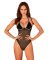 Прозрачное боди Obsessive Selinne teddy XL/2XL Black, мелкая сетка, двойные бретели