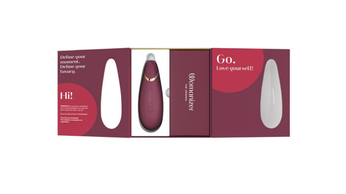 Вакуумный клиторальный стимулятор Womanizer Premium 2 – Bordeaux