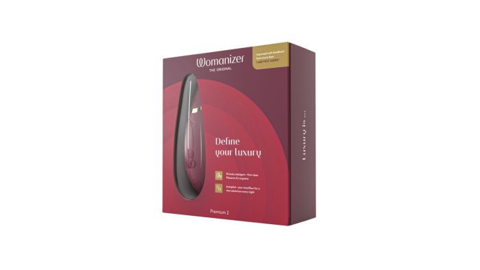 Вакуумный клиторальный стимулятор Womanizer Premium 2 – Bordeaux