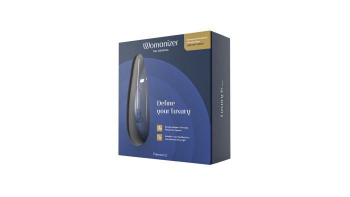 Вакуумный клиторальный стимулятор Womanizer Premium 2 – Blueberry