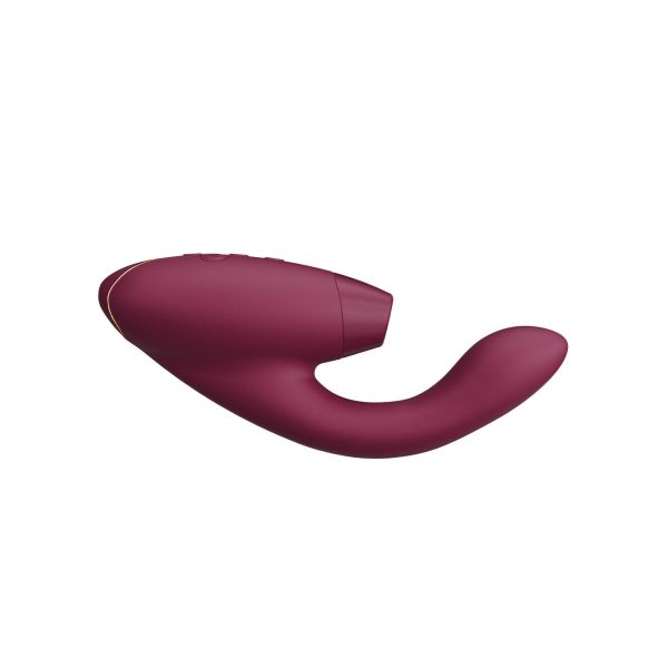 Двойной вакуумный клиторальный стимулятор с вибрацией Womanizer Duo 2 – Bordeaux