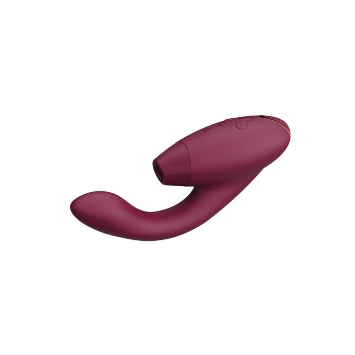 Двойной вакуумный клиторальный стимулятор с вибрацией Womanizer Duo 2 – Bordeaux