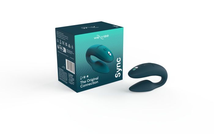 Смарт-вибратор для пар We-Vibe Sync 2 Green Velvet, 10 виброрежимов, пульт ДУ