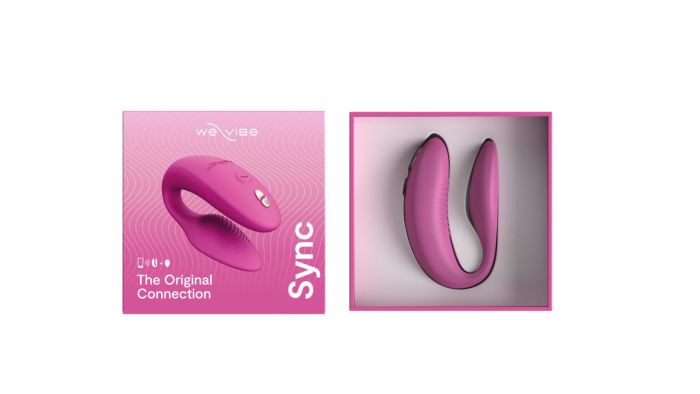 Смарт-вибратор для пар We-Vibe Sync 2 Rose, 10 виброрежимов, пульт ДУ
