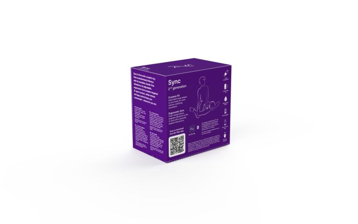 Смарт-вибратор для пар We-Vibe Sync 2 Purple, 10 виброрежимов, пульт ДУ