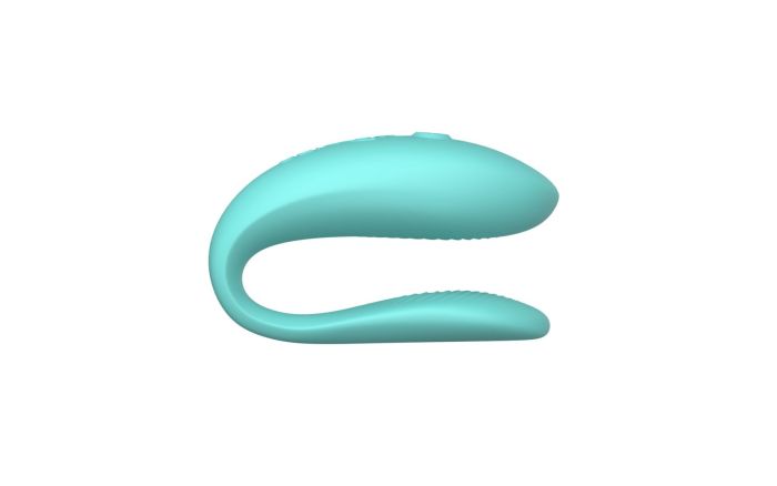 Смарт-вибратор для пар We-Vibe Sync Lite Aqua, 10 виброрежимов, можно совмещать с проникающим сексом