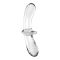 Двусторонний стеклянный дилдо Satisfyer Double Crystal Transparent, боросиликатное стекло, унисекс