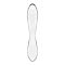 Двусторонний стеклянный дилдо Satisfyer Dazzling Crystal 1 Transparent, очень прочный, без стоппера
