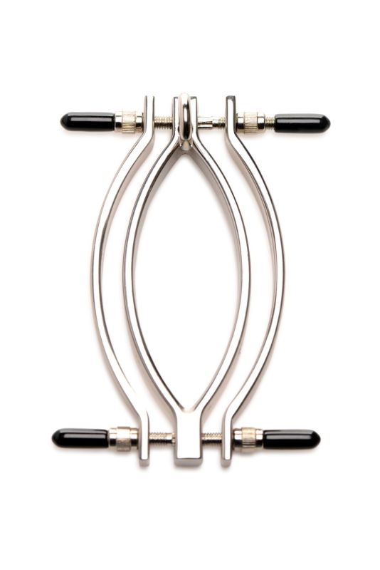Зажим для половых губ Master Series: Pussy Tugger Adjustable Vagina Clamp with Chain