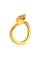 Эрекционное кольцо с головой кобры Master Series: Cobra King Golden Cock Ring