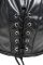 Маска с рогами Master Series: Dungeon Demon Bondage Mask with Horns, черная