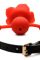 Силиконовый кляп с розой Master Series: Blossom Silicone Rose Gag – Red