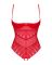 Боди с доступом Obsessive Ingridia crotchless teddy M/L, красное, открытая грудь