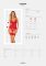 Комплект корсет и стринги Obsessive Ingridia corset & thong XS/S, красный