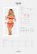 Комплект Obsessive Ingridia 2-pcs crotchless set XL/2XL, красный, с доступом, открытая грудь