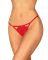 Трусики с доступом Obsessive Ingridia crotchless thong XS/S, красные