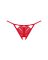 Трусики с доступом Obsessive Ingridia crotchless thong XL/2XL, красные