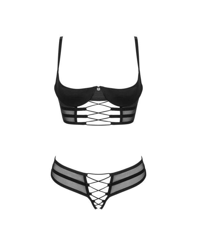 Комплект Obsessive Roxelia 2-pcs crotchless set XS/S