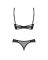 Комплект Obsessive Roxelia 2-pcs crotchless set M/L