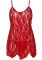 Сорочка беби-долл Leg Avenue Rose Lace Flair Chemise Red, One Size