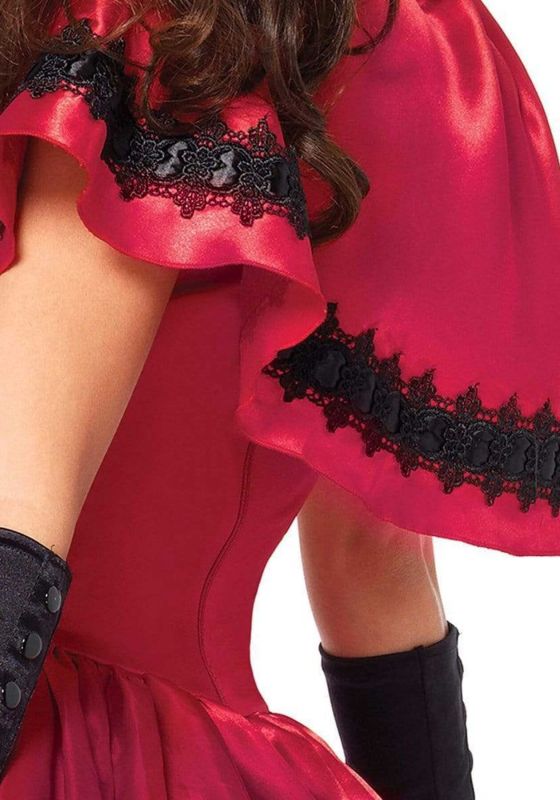 Эротический костюм Красной шапочки Leg Avenue Gothic Red Riding Hood XL, платье, накидка