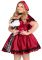Эротический костюм Красной шапочки Leg Avenue Gothic Red Riding Hood 1X–2X, платье, накидка