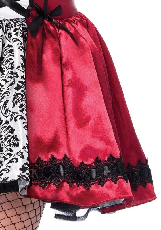 Эротический костюм Красной шапочки Leg Avenue Gothic Red Riding Hood 1X–2X, платье, накидка