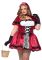 Эротический костюм Красной шапочки Leg Avenue Gothic Red Riding Hood 1X–2X, платье, накидка