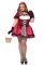 Эротический костюм Красной шапочки Leg Avenue Gothic Red Riding Hood 1X–2X, платье, накидка