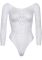 Эротическое боди-бодистокинг Leg Avenue Snap crotch thong back teddy White S/M