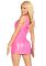 Виниловое мини-платье Leg Avenue Pink vinyl mini dress S, розовое