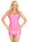 Виниловое мини-платье Leg Avenue Pink vinyl mini dress S, розовое