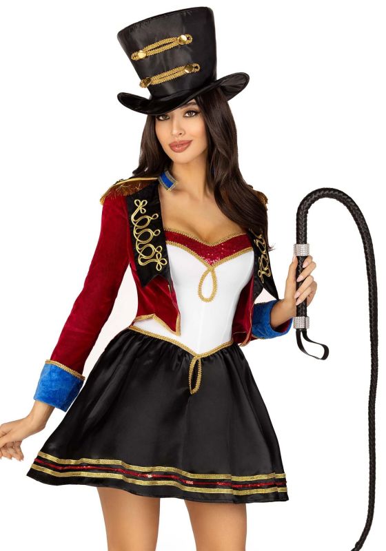 Костюм циркачки Leg Avenue Classic Ringmaster Costume M, платье, шляпа