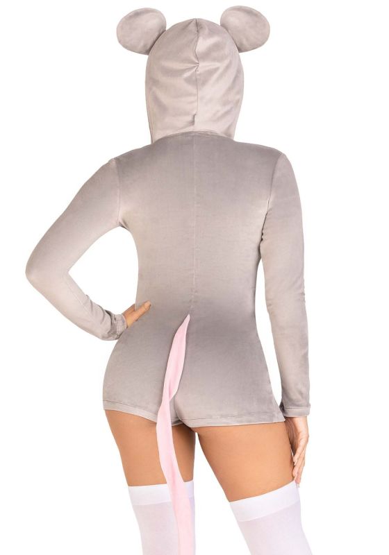 Комбинезон-костюм мышки Leg Avenue Comfy Mouse M, с капюшоном