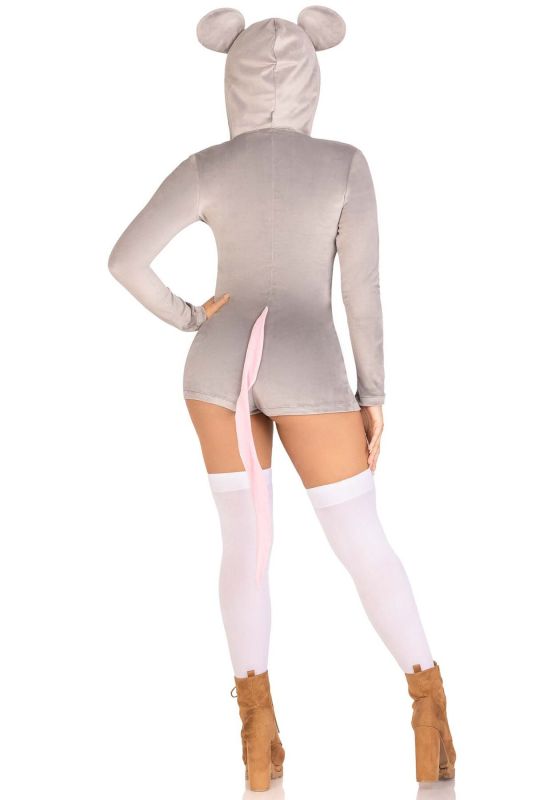 Комбинезон-костюм мышки Leg Avenue Comfy Mouse M, с капюшоном