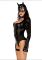 Эротический костюм кошечки Leg Avenue Fierce Feline XS, боди, пояс с подвязкой, маска кошки
