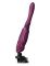 Компактная смарт секс-машина Zalo – Sesh Velvet Purple, 2 насадки, пульт ДУ, кристалл Swarovski