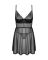 Эротический комплект Obsessive Chemeris babydoll & thong XS/S, пеньюар и стринги