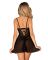Эротический комплект Obsessive Chemeris babydoll & thong M/L, пеньюар и стринги